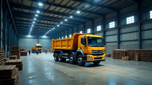 Réservez votre camion benne pour projets de chantier